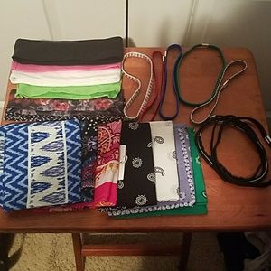 Assorted headbands and bandanas